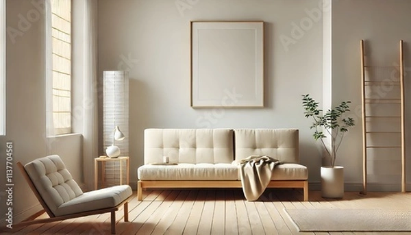 Fototapeta Luxurious Living with Elegant Furnishings and Plush Textures