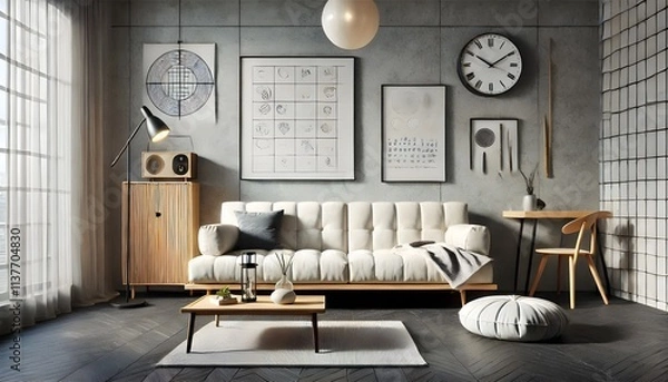 Fototapeta Eclectic Vibes with Bold Patterns and Vibrant Colors