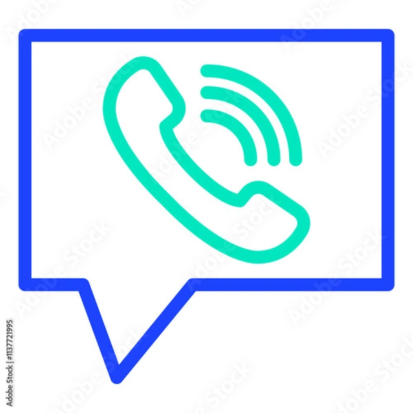 Fototapeta Contact us Vector Icon Design Illustration