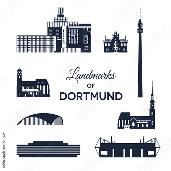 Fototapeta Landmarks of Dortmund