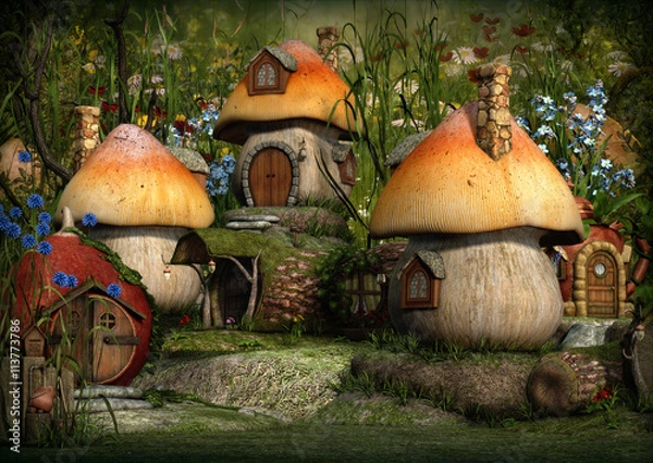 Obraz Wioska Impsów, 3d CG