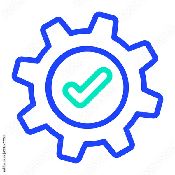 Fototapeta Quality control Vector Icon Design Illustration