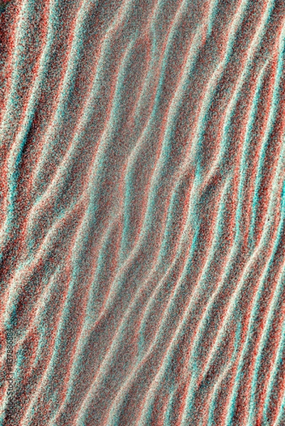 Fototapeta close up of a wave pattern in sand