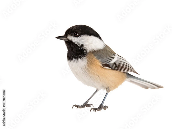 Fototapeta a bird standing on a white background
