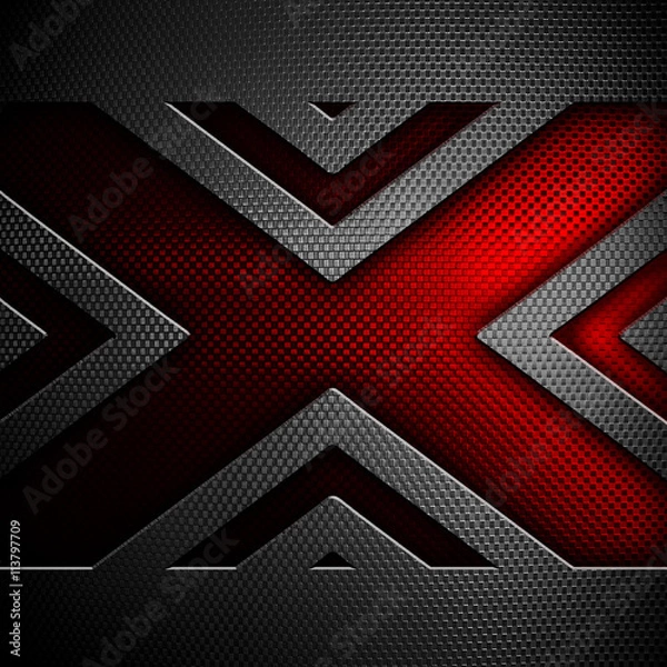 Fototapeta abstract x metal design background