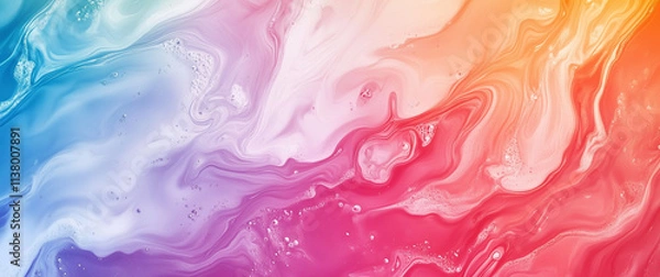 Fototapeta Abstract Gradient Swirl Background With Fluid Colors and Smooth Waves
