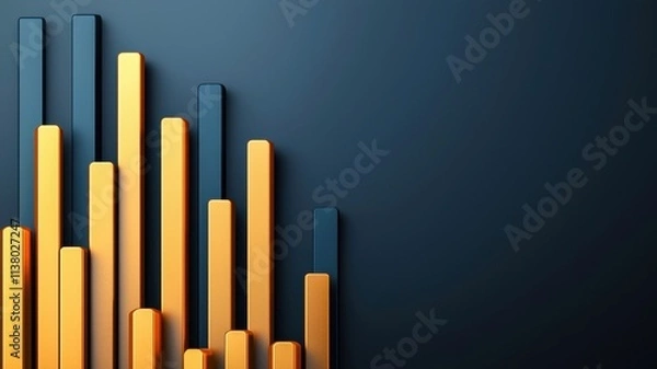 Fototapeta Digital screen showing a tax graph dropping, incentives rising, ideal for presentations and business analytics.
