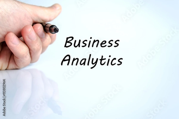 Fototapeta Business analytics text concept