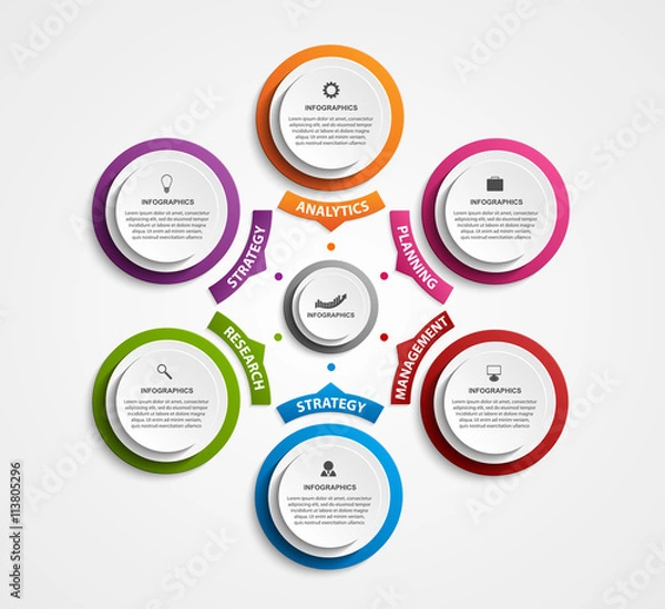 Obraz Abstract options infographics template.