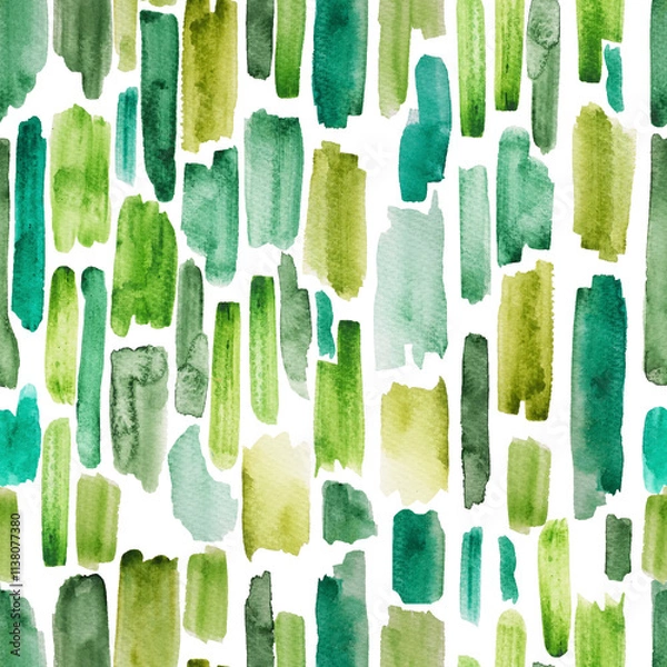 Obraz Watercolor abstract seamless pattern background