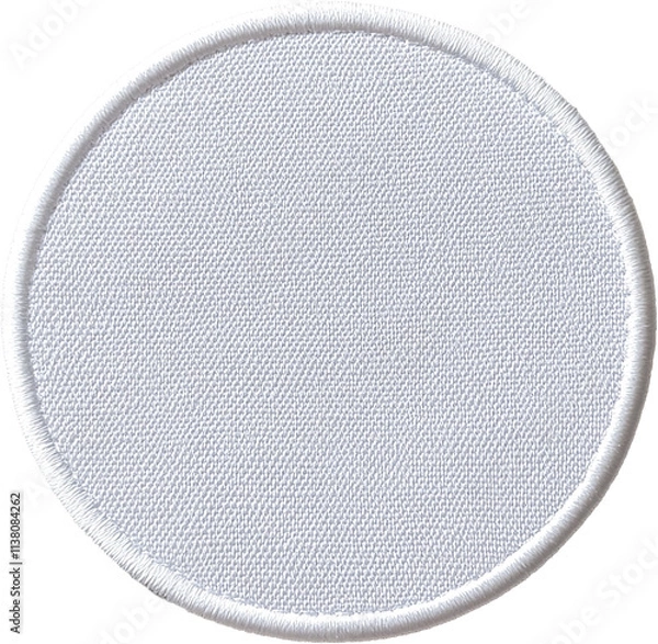 Fototapeta white Embroidered patch