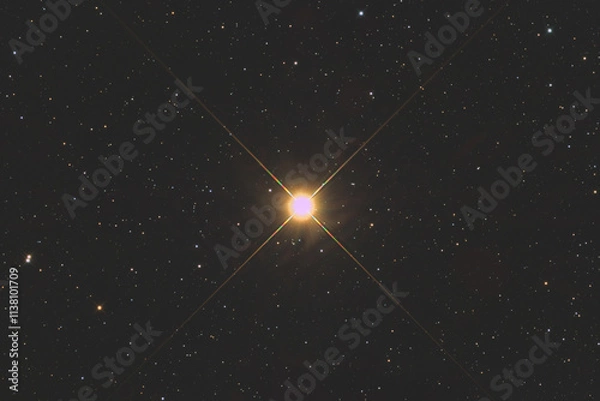 Obraz The Betelgeuse star in Orion constellation, taken with amateur telescope.