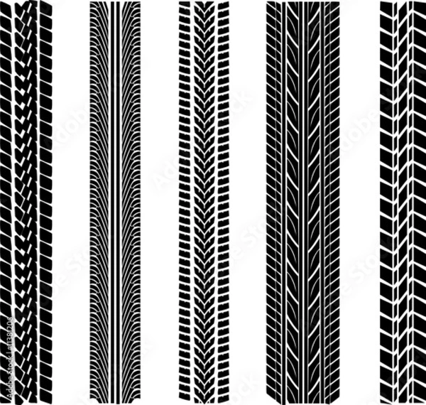 Obraz various tyre treads