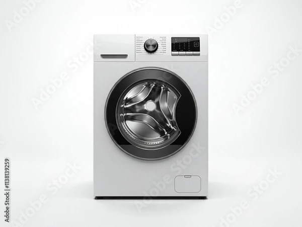 Obraz washing machine isolated on white