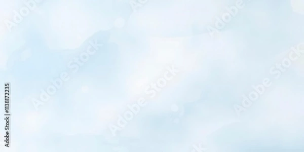 Fototapeta Soft and soothing watercolor texture in light blue hues perfect for backgrounds or design projects, soothing, artistic, light blue