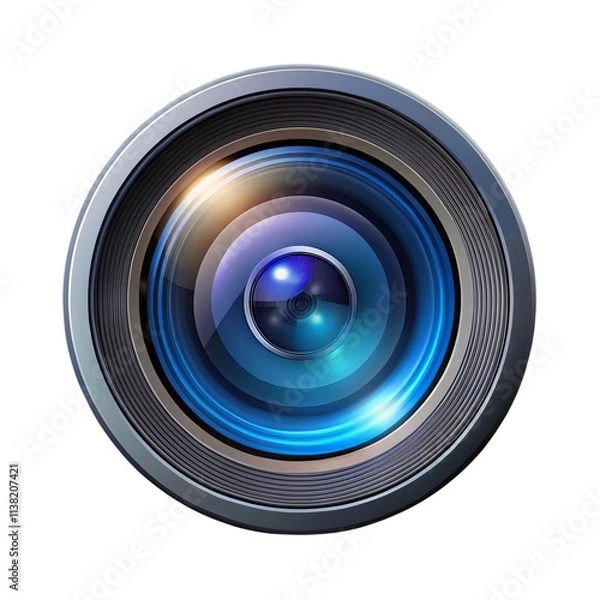 Obraz camera lens isolated on white