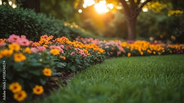 Fototapeta Blooming sunset