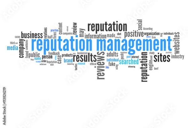 Fototapeta reputation management (agency, image)