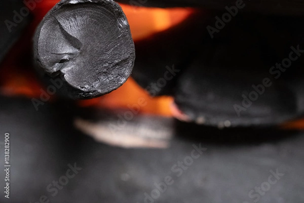 Obraz burning in a fire