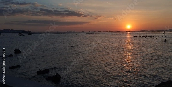 Obraz sunset over the sea