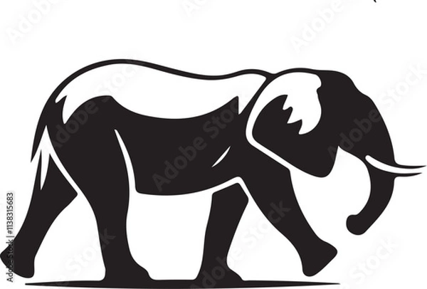 Obraz Elephant icons and symbols vector image