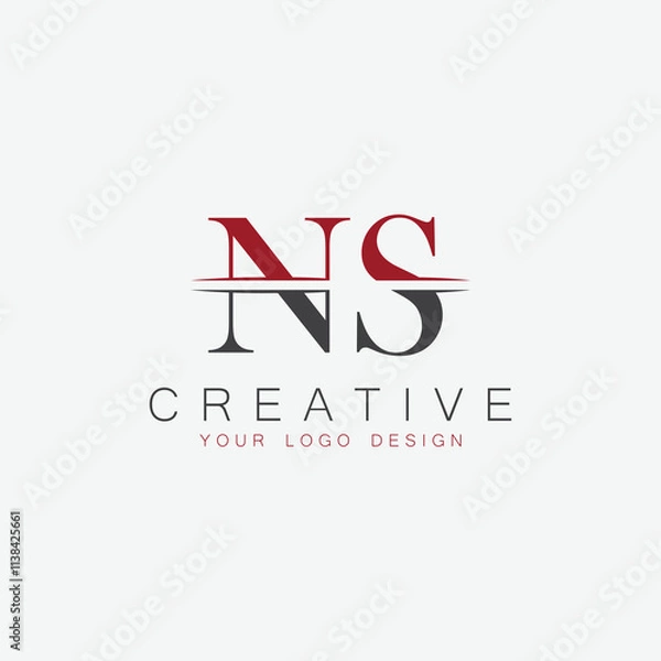 Obraz initial monogram letter  logo with creative design.