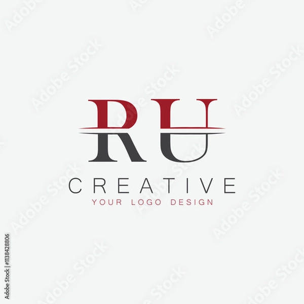 Obraz initial monogram letter  logo with creative design.