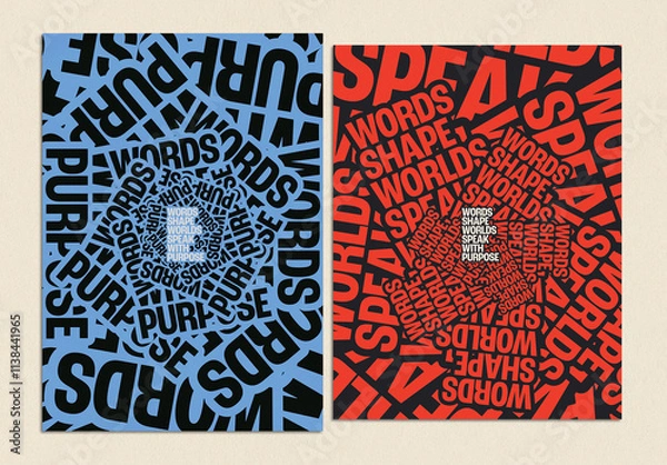 Obraz Poster Design Layout with Creative Typography Twist