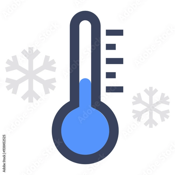 Obraz Modern design icon of cold temperature
