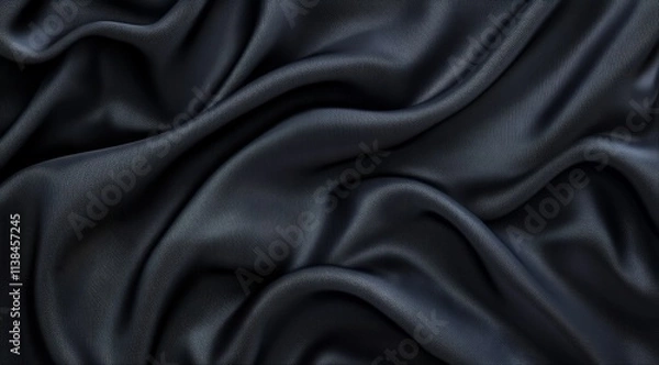 Obraz Dark Gray Textured Fabric Drape