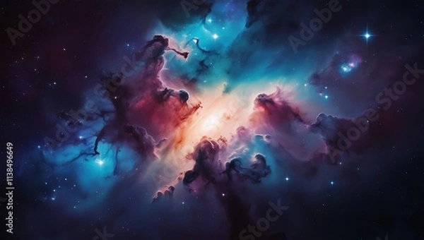 Obraz Stars, space and night sky