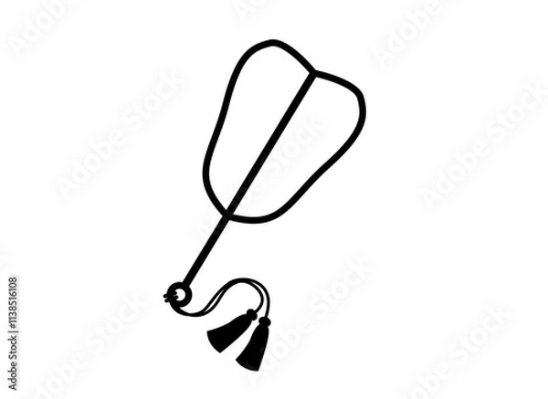 Obraz 軍配モノクロ