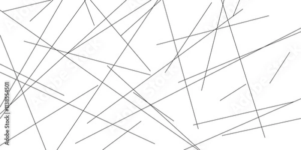 Fototapeta Black and white random diagonal line background.