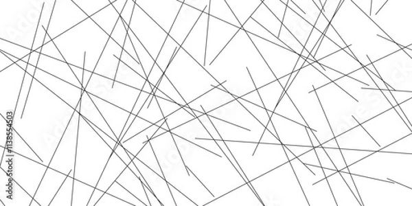 Obraz Black and white random diagonal line background