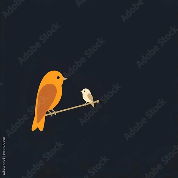 Obraz bird on a branch