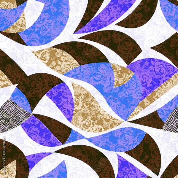 Obraz abstrct line seamless patterns