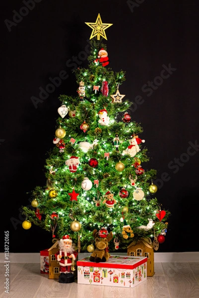 Obraz christmas tree with gifts