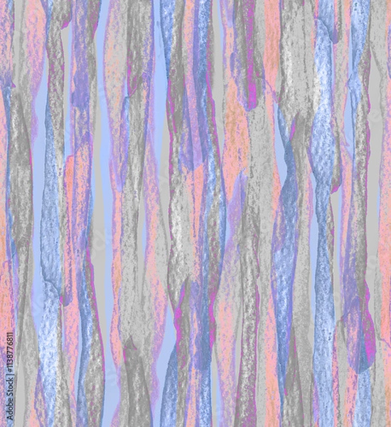 Fototapeta Seamless repeating pattern with hand drawn abstract bright stripes style, for surface design and other design projects

