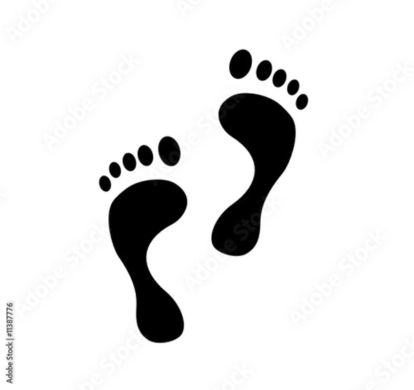 Fototapeta Feet - vector