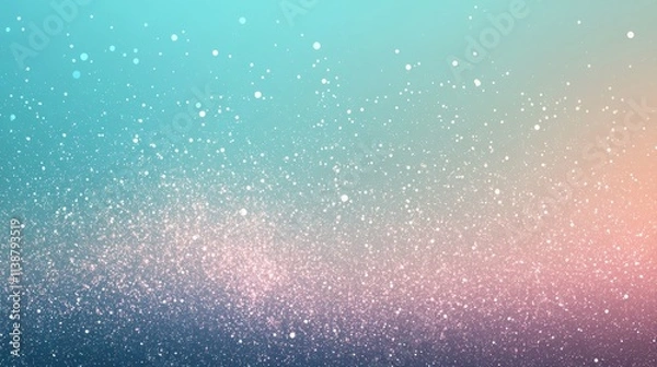 Fototapeta Pastel gradient background with sparkling particles