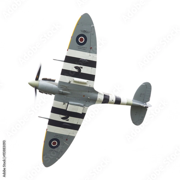 Obraz LEEUWARDEN, THE NETHERLANDS - JUNE 10, 2016: A vintage Spitfire