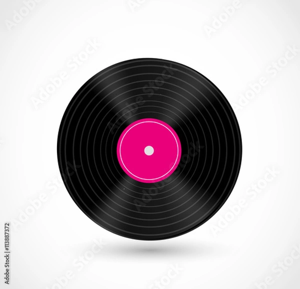 Fototapeta Vinyl record vector