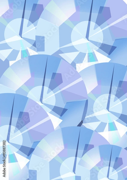 Fototapeta Абстрактный Голубой Часы Циферблат Время Японский