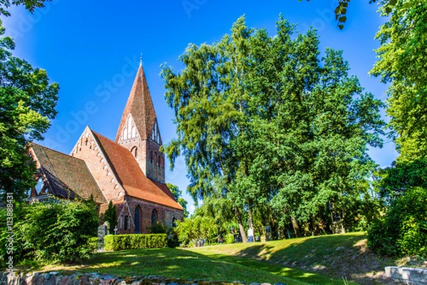 Fototapeta Kirche in mecklenburg