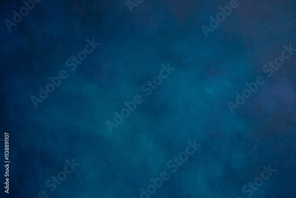 Fototapeta photo background for portrait blue color paint texture, wallpaper backdrop, studio