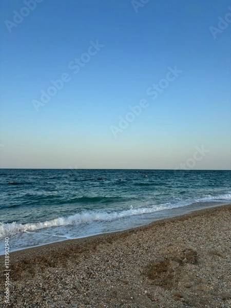 Obraz beach, sea and blue sky