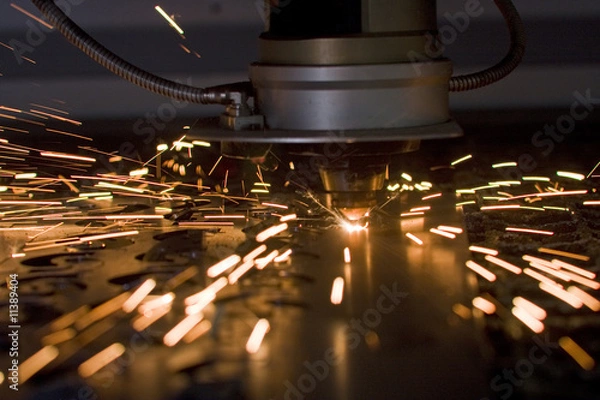 Obraz Laser cutting