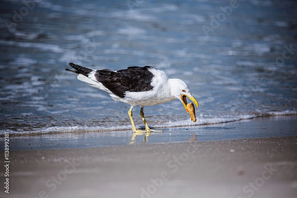 Obraz seagull on the beach