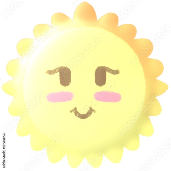 Fototapeta Drawing of the sun.