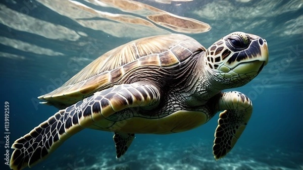 Fototapeta types of marine animals